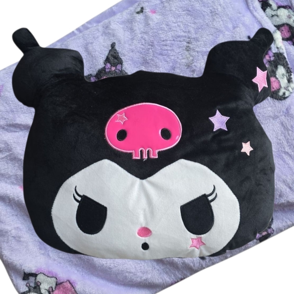 Kuromi Pillow & Blanket